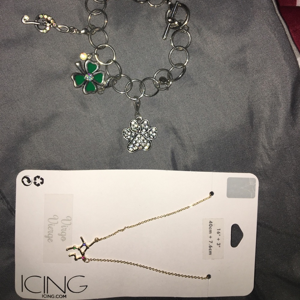 ICING necklace and charm bracelet